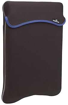 【中古】Manhattan リバーシブルノートパソコンポーチ ブラック/グレー 最大10インチまでのほとんどのワイドスクリーンに対応