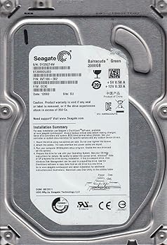 【中古】Seagate Barracuda Green 3.5inch 2TB 64MB 5900rpm SATA6.0Gb/s ST2000DL003