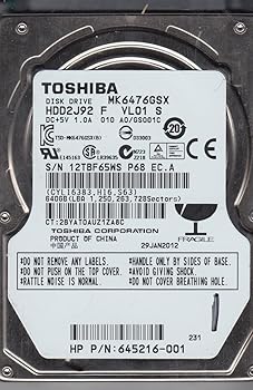中古】mk6476gsx 640 GB 5400rpm sata2 8 MBノートブックハード