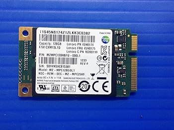 【中古】中古美品 IBM Lenovo 128GB 45N8174 45N8175 MZ-MPC1280/0L1 MZMPC128HBFU-000L1 mSATA SSDハードディスク