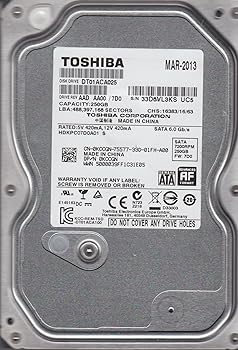 【中古】DT01ACA025, AA00/7D0, HDKPC07D0A01 S, Toshiba 250GB SATA 3.5 ハードドライブ