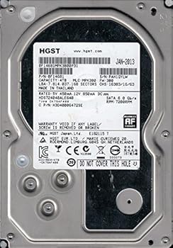 【中古】HDS724040ALE640 P/N: 0F14681 MLC: MPK3B0 Thailand HGST 4TB。