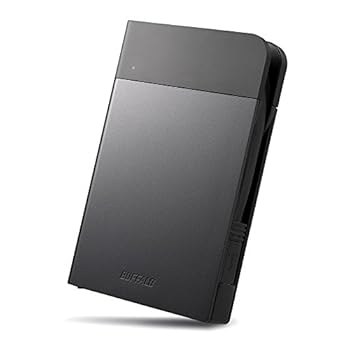 【中古】【39shop】BUFFALO★ICカードロック解除対応MILスペック耐衝撃ボディー防滴・防塵ポータブルHDD 1TB ブラック HD-PZN1.0U3-B（良い）｜アトリエ絵利奈