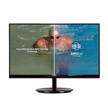 【中古】【39shop】PHILIPSディスプレイ★21.5型AH-IPSパネル採用ワイド液晶ディスプレイ 5年間フル ソフトブルー技術+フリッカーフリー 224E5EDSB/11(良い)|アトリエ絵利奈