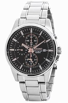 【中古】並行輸入 セイコー SEIKO クロノグラフ 腕時計 SNAF05P1
