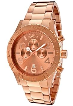 【中古】【39shop】インビクタ★腕時計 1271 Specialty Chronograph Rose Gold Dial Tone 18K Rose Gold Plated SS メンズ 並行輸入品（良い）｜アトリエ絵利奈