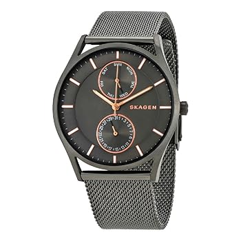 【中古】【39shop】スカーゲンSKAGEN★メンズ HOLST ホルスト マルチファンクション グレー グレー文字盤 グレーメッシュブレスレット SKW6180 腕時計 並行輸入品（良い）｜アトリエ絵利奈