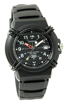【中古】【39shop】カシオ★CASIO QUARTZ クオーツ メンズ 腕時計 HDA-600B-1B ブラック 並行輸入品(良い)|アトリエ絵利奈