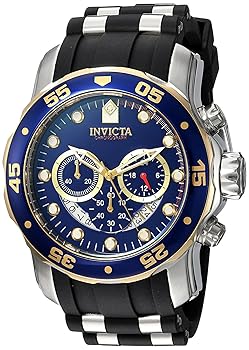 【中古】インヴィクタ Invicta Men's 'Pro Diver' Quartz Stainless Steel and Silicone Casual Watch, Color:Black Model: 22971 並行輸入品