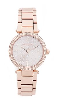 【中古】Michael Kors レディース ミニパーカーローズゴールドトーンウォッチMk6470 ワンサイズ ローズゴールド/シルバー/花