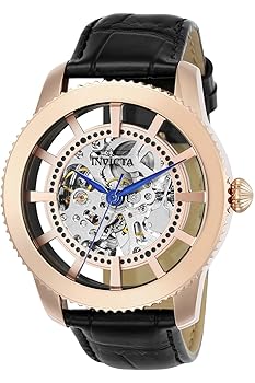 【中古】Invicta Men's 'Vintage' Automatic Stainless Steel and Leather Casual Watch%ｶﾝﾏ% Color:Black Model: 23639