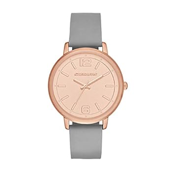 【中古】Skechers Women's Ardmore Quartz Metal and Silicone Casual Watch, Color: Rose Gold-Tone, Grey Model: SR6075