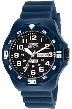 【中古】Invicta Men 's ' Coalition Forces ' Quartzステンレススチールand Silicone Casual Watch , Color : Blue Model : 25324
