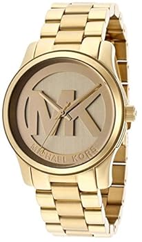 【中古】MK5786 Runway 幽客通い路 ゴールド Logo ロゴタイプ文字盤 レディース マイケル授業計画 時辰儀 MICHAEL KORS MICHAELKORS 並行輸入品