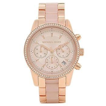 【中古】マイケルマイケルコース 時辰儀 小母さん－ス MICHAEL MICHAEL KORS MK6307 RITZ リッツ レディースウオッチ御覧になる ロ－ズゴ－ルド/さくら色 並行輸入