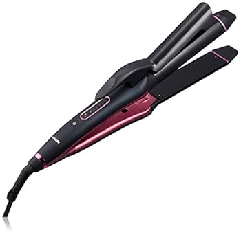 【中古】コイズミ ヘアアイロン 2WAY 34mm サロンセンス 300 海外対応 ブラック KHR-7600/K