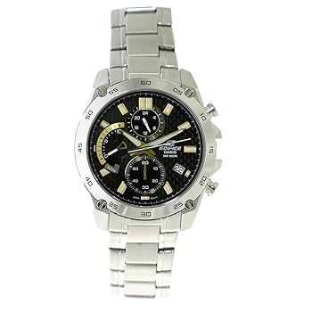 【中古】カシオエディフィス EDIFICE クロノ 石英 メンズ ウオッチ EFR-557CD-1A9 黒いこと×ゴールド/しろがね色 並行輸入品