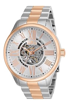 【中古】Invicta Men\u0027s 27558 Objet D Art Automatic 3 Hand Silver Dial Watch