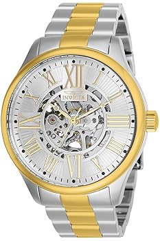 【中古】Invicta Men\u0027s 27557 Objet D Art Automatic 3 Hand Silver Dial Watch