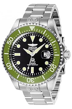 【中古】【39shop】Invicta★Men's Pro Diver 47mm Steel Bracelet & Case Automatic Black Dial Analog Watch 27612(良い)|アトリエ絵利奈