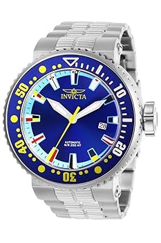 【中古】【39shop】Invicta★Men's 27664 Pro Diver Automatic 3 Hand Blue, Ocean Blue, Red, White, Black, Yellow Dial Watch(良い)|アトリエ絵利奈