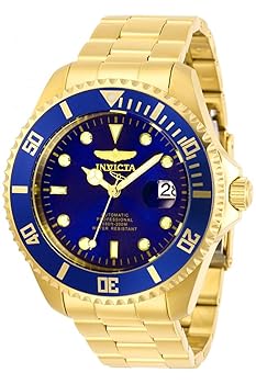 【中古】Invicta Men's Pro Diver Gold-Tone Steel Bracelet & Case Automatic Blue Dial Analog Watch 28949 35,223円