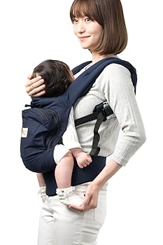 【中古】【39shop】napnapナップナップ★抱っこ紐 だっこひも おんぶ紐 抱っこ おんぶ 暑さ対策 オールシーズン ベビーキャリー BASICベーシック ネイビー(良い)|アトリエ絵利奈