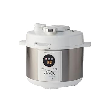 【中古】電気圧力鍋 2.0L 簡単ほったらかし調理50種類のレシピ付 LIVCETRA LPCT20W