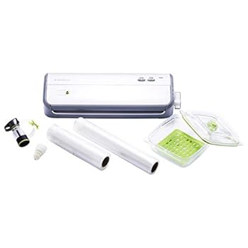 【中古】FoodSaver堅苦しさ無意味さ容器に並べる機 FM2000/2010 黒いこと/白いこと 5点 クランク仕掛ける フードセーバー