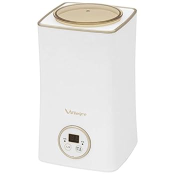 【中古】【39shop】VIALEGRE★ヨーグルト&コウジメーカー VI-YG111W ホワイト + シャンパンゴールド〔箱破損品〕(非常に良い)|アトリエ絵利奈