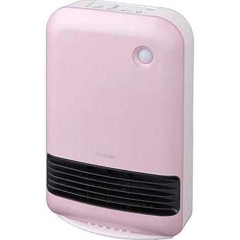 【中古】アイリスオーヤマ セラミックファンヒーター 人感検出器 1200W パソコン式 さくら色 JCH-12TD3-P