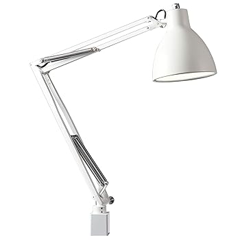 【中古】山田照明 Zライト LEDデスクライト E26LED電球 電球色 ホワイト Z-00N W セード幅φ152mm・セード高162mm・アーム長300+360mm