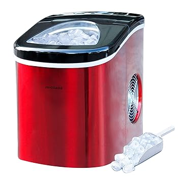 【中古】Frigidaire EFIC117-SSRED-COM ステンレススチール 製氷機 レッド