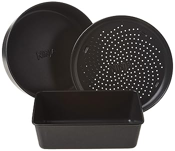 【中古】Ninja Deluxe Foodiアクセサリーベイクキット 6.5 & 8クォート グレー