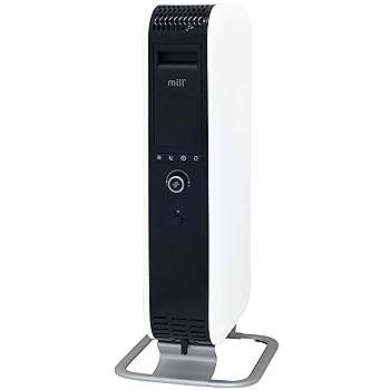 【中古】Mill オイルヒーター 温度調節機能 出力3段階設定 コンクリート住宅~6畳/木造住宅~4畳 入タイマー/切タイマー 最大24時間 おやすみタイマー LED
