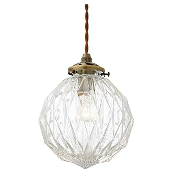 【中古】【39shop】インターフォルム★ペンダントライト LT-3803CL ベリル LED電球付 クリア ガラス 北欧 シンプル アンティーク(非常に良い)|アトリエ絵利奈