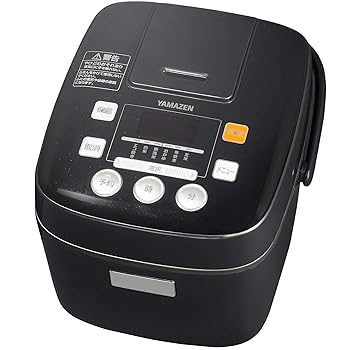 【中古】山善 炊飯器 3合 マイコン式 6種類炊き分け機能 予約 保温 玄米 ブラック YJC-300B