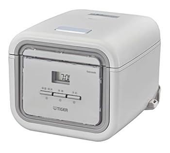 【中古】【39shop】タイガー魔法瓶TIGER★炊飯器 3合 一人暮らし用 マイコン 同時調理機能 レシピ付 tacook 炊きたて アッシュグレー JAJ-G550HA(非常に良い)｜アトリエ絵利奈