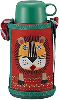【中古】タイガー魔法瓶TIGER タイガー 水筒 600ml 直飲み コップ 付 2WAY ステンレス ボトル ポーチ サハラ コロボックル ライオン MBR-C06GRN