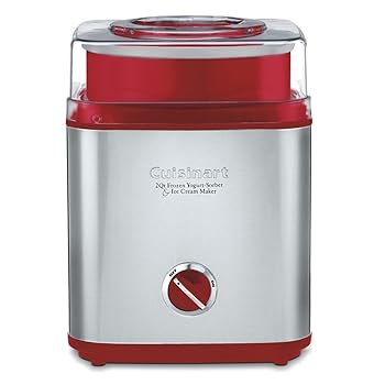 【中古】Cuisinart クイジナートアイスクリームメーカー ICE-30RMetal Red 並行輸入品