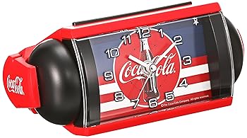 【中古】【39shop】セイコークロック★目覚まし時計 置き時計 コカ・コーラ Coca-Cola アナログ 大音量 ベル音 赤 AC604R(非常に良い)|アトリエ絵利奈