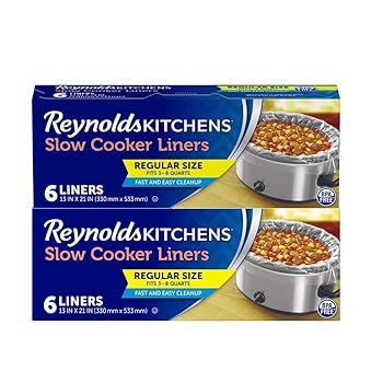 【中古】Reynolds Kitchens レイノルズ キッチンズ スロークッカーライナー レギュラー 3～8クォートにフィット 6枚 x 2パック 合計12枚 5,714円
