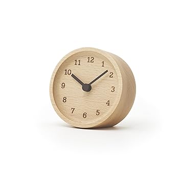 【中古】【39shop】レムノス★置き時計 MUKU desk clock ブナ LC12-05 BN Lemnos(非常に良い)|アトリエ絵利奈