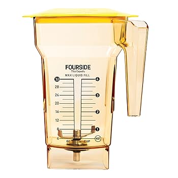 【中古】Blendtec 40-618-62 Fourside Blender Jar, 2 quart, Yellow 交ぜあわせるテック 141並行輸入