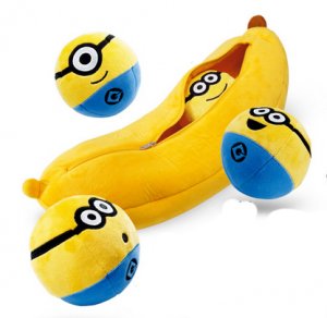 【中古】怪盗グルー ミニオン バナナ クッション USJ 公式 グッズ