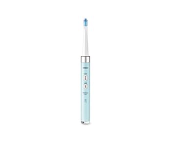 【中古】オムロン 電動歯ブラシブルーOMRON メディクリーン 音波式 HT-B311-B