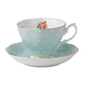 【中古】ロイヤルアルバート ポルカローズウ゛ィンテージ お茶優勝杯\u0026ソーサ POR TCS