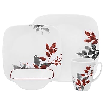 【中古】【39shop】CORELLE★正方形 京都の葉 16点セット（良い）｜アトリエ絵利奈