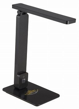 【中古】オーム電機 LED調光式デスクライト ODS-L12MK メタリックブラック