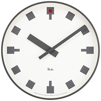 【中古】【39shop】レムノス★掛け時計 アナログ 日比谷の時計 WR12-03 Lemnos ホワイト 直径256&times;厚さ46mm(非常に良い)｜アトリエ絵利奈